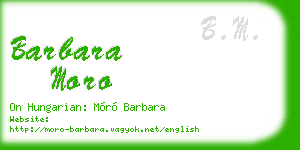 barbara moro business card